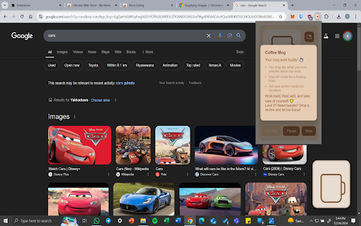 Coffee Mug  from Chrome web store to be run with OffiDocs Chromium online