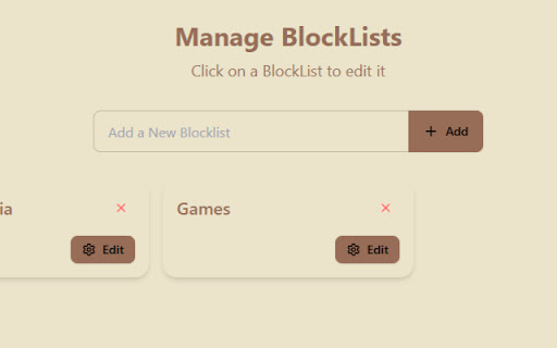 Coffee Web Blocker  from Chrome web store to be run with OffiDocs Chromium online