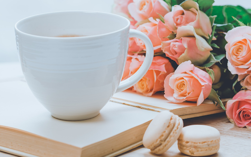 Coffee with flowers and books from Chrome web store to be run with OffiDocs Chromium online Coffee with flowers and books from Chrome web store to be run with OffiDocs Chromium online