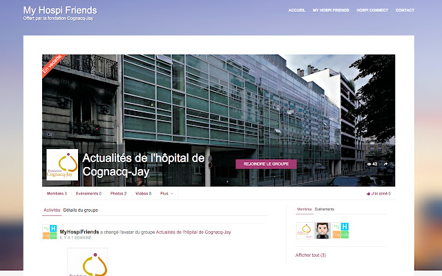 Cognacq Jay My Hospi Friends aus dem Chrome-Webshop, der mit OffiDocs Chromium online betrieben werden soll