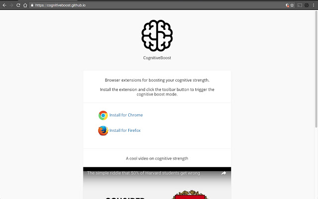 CognitiveBoost Extension  from Chrome web store to be run with OffiDocs Chromium online