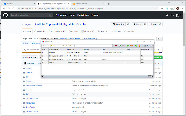 OffiDocs Chromium 온라인과 함께 실행되는 Chrome 웹 스토어의 Cognizant Intelligent Test Scripter