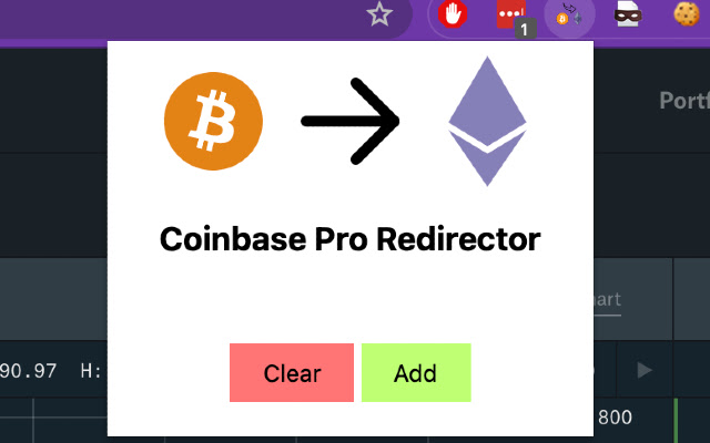 Coinbase Pro symbol redirect  from Chrome web store to be run with OffiDocs Chromium online
