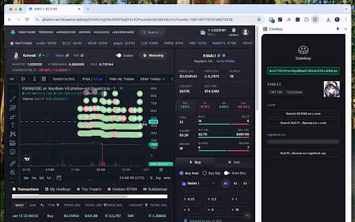 Coinboy  from Chrome web store to be run with OffiDocs Chromium online