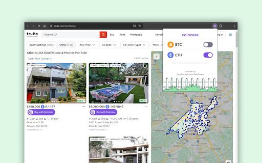Coincasa  from Chrome web store to be run with OffiDocs Chromium online