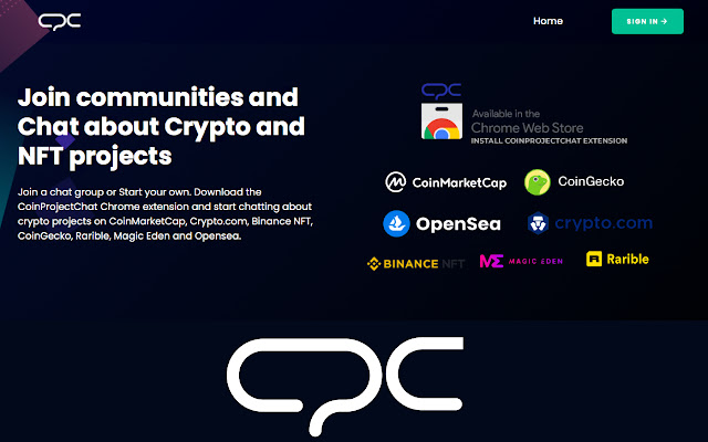 Coin Project Chat  from Chrome web store to be run with OffiDocs Chromium online