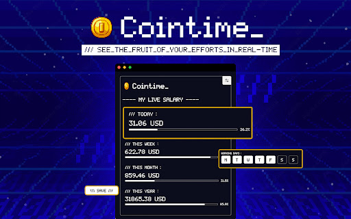 CoinTime  from Chrome web store to be run with OffiDocs Chromium online