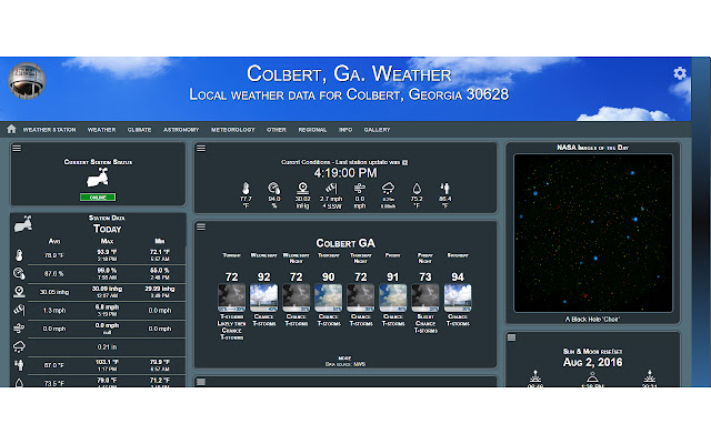 Colbert Weather  from Chrome web store to be run with OffiDocs Chromium online