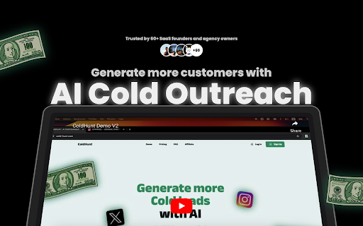 ColdHunt  from Chrome web store to be run with OffiDocs Chromium online