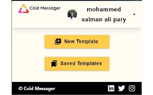 Cold Messager  from Chrome web store to be run with OffiDocs Chromium online