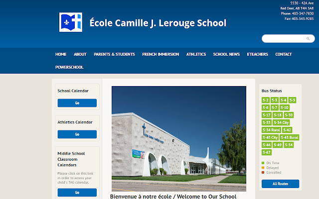 École Camille J. Lerouge School  from Chrome web store to be run with OffiDocs Chromium online