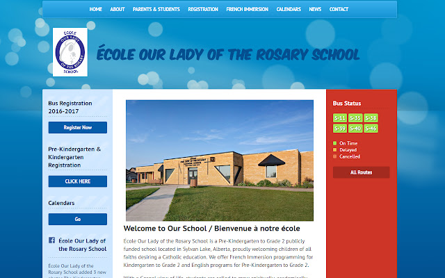مدرسة École Our Lady of the Rosary School من متجر Chrome الإلكتروني ليتم تشغيلها باستخدام OffiDocs Chromium عبر الإنترنت
