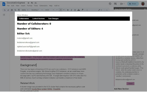 CollabConnect  from Chrome web store to be run with OffiDocs Chromium online
