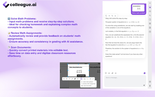 Colleague AI  from Chrome web store to be run with OffiDocs Chromium online