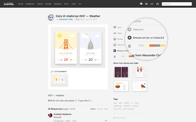Collect UI Collectors Extension  from Chrome web store to be run with OffiDocs Chromium online