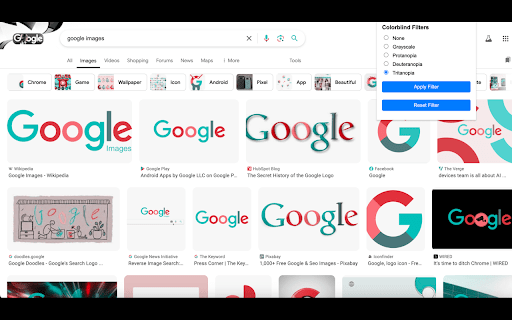 Colorblind Vision Extension  from Chrome web store to be run with OffiDocs Chromium online