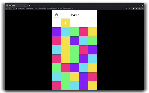 Color Block HTML5 Game  from Chrome web store to be run with OffiDocs Chromium online
