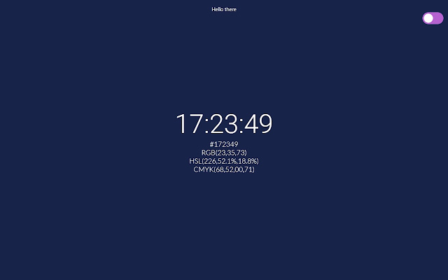 Color Clock  from Chrome web store to be run with OffiDocs Chromium online
