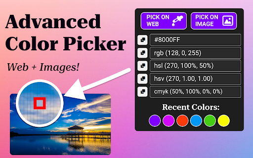 Color Code Picker  from Chrome web store to be run with OffiDocs Chromium online