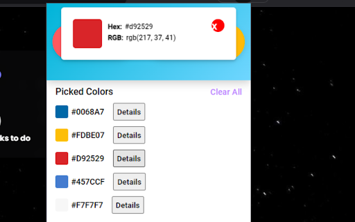 Color Code Viewer  from Chrome web store to be run with OffiDocs Chromium online