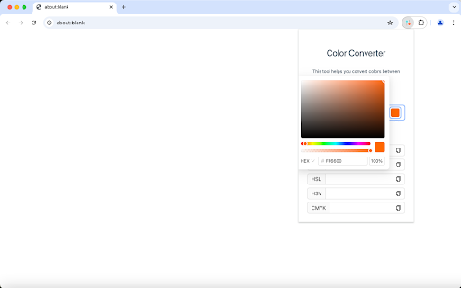 color converter  from Chrome web store to be run with OffiDocs Chromium online