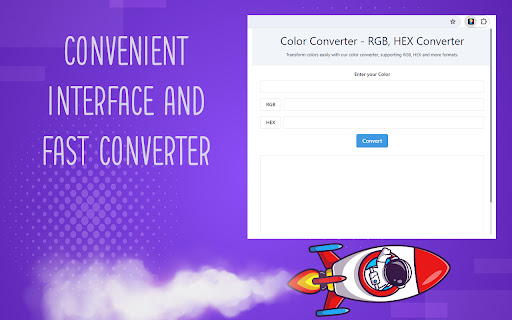 Color Converter RGB, HEX Converter  from Chrome web store to be run with OffiDocs Chromium online