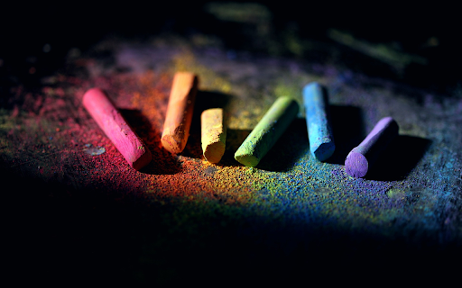 Colored chalk  from Chrome web store to be run with OffiDocs Chromium online