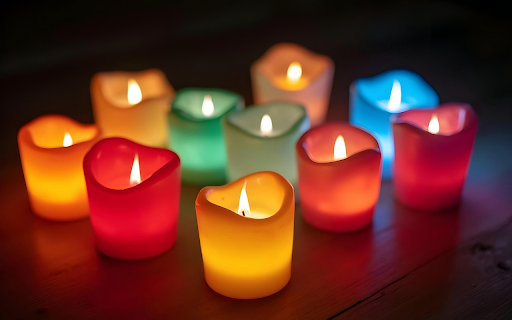 Colorful candles  from Chrome web store to be run with OffiDocs Chromium online