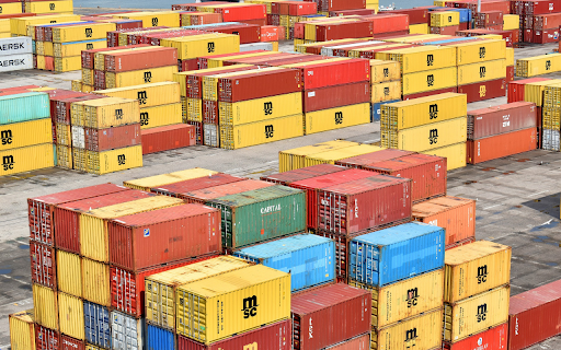 Colorful cargo boxes on the wharf  from Chrome web store to be run with OffiDocs Chromium online