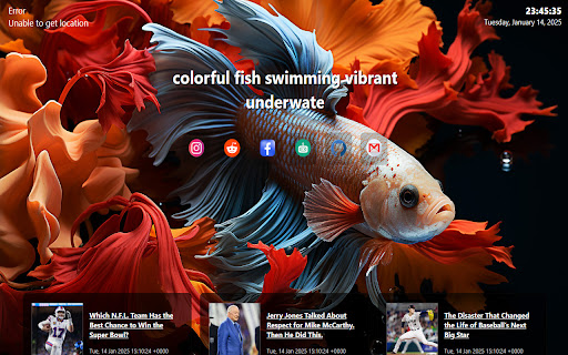colorful fish  from Chrome web store to be run with OffiDocs Chromium online