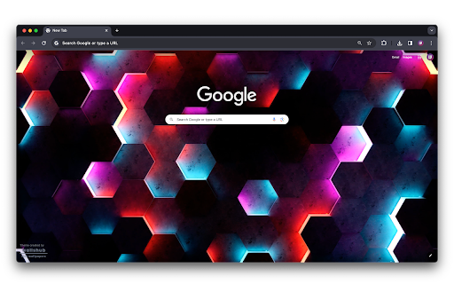 Colorful Hexagonal Design  from Chrome web store to be run with OffiDocs Chromium online