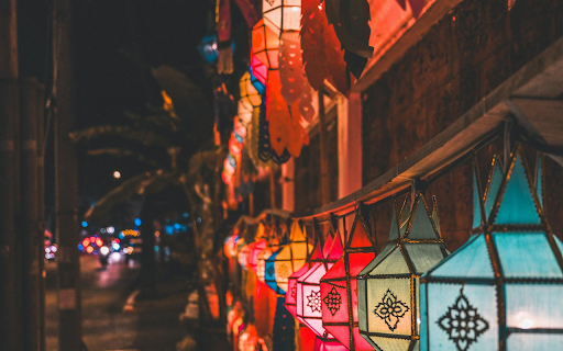 Colorful Lanterns  from Chrome web store to be run with OffiDocs Chromium online