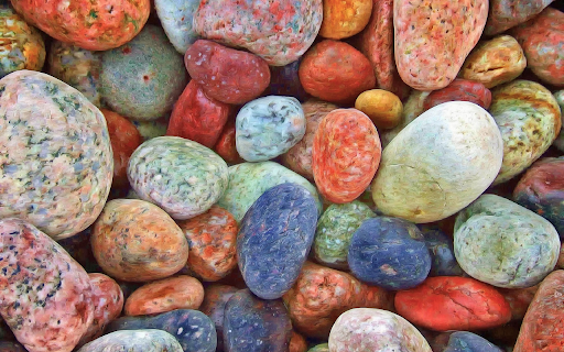 Colorful pebbles  from Chrome web store to be run with OffiDocs Chromium online