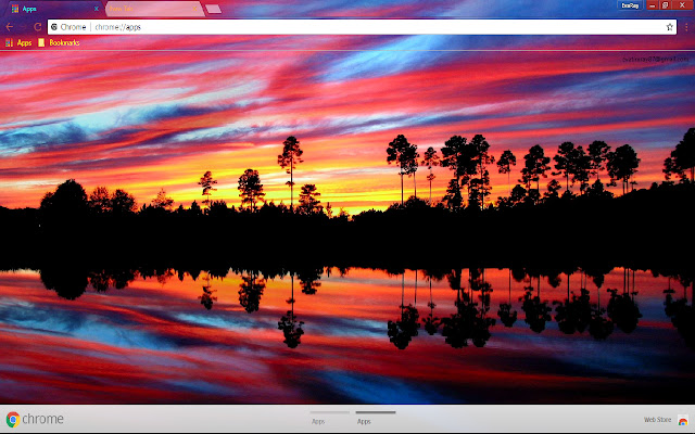Colorful Red Reflection Sunset  from Chrome web store to be run with OffiDocs Chromium online