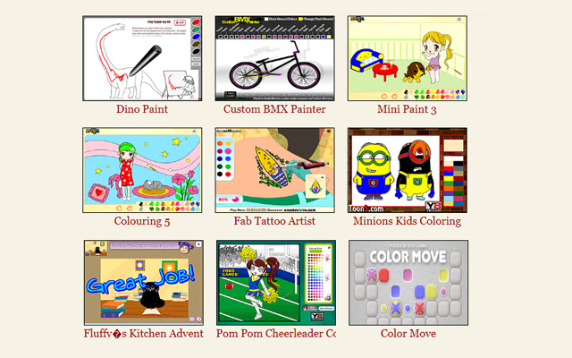 Coloring Games  from Chrome web store to be run with OffiDocs Chromium online