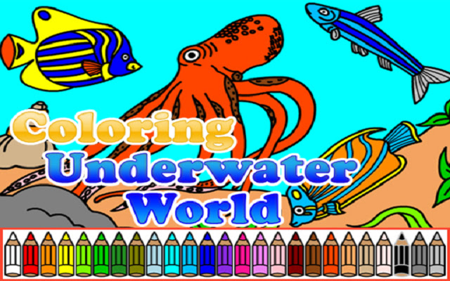 Chrome 网上商店的 Coloring Underwater World 将与 OffiDocs Chromium 在线运行