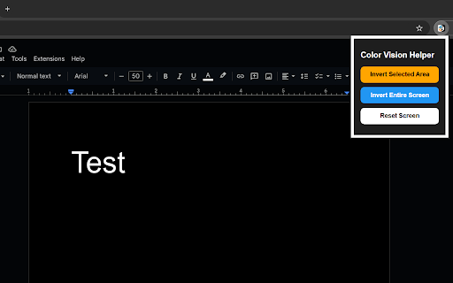 Color Inverter  from Chrome web store to be run with OffiDocs Chromium online