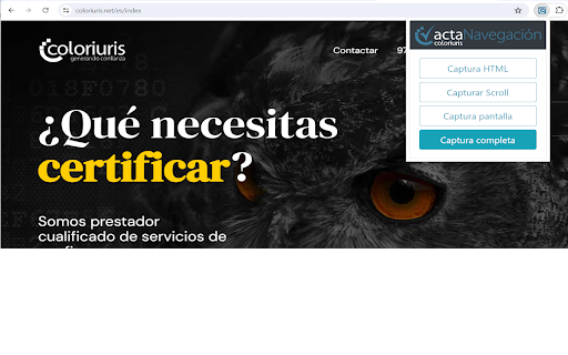 Coloriuris actaNavegación COPS  from Chrome web store to be run with OffiDocs Chromium online