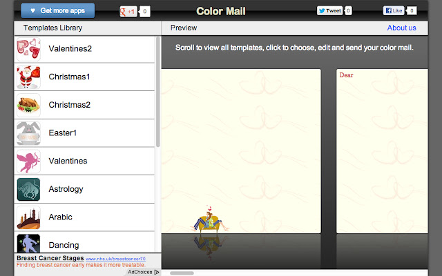 Color Mail  from Chrome web store to be run with OffiDocs Chromium online