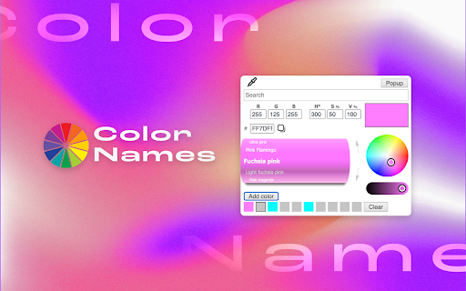 Color Name Finder  from Chrome web store to be run with OffiDocs Chromium online