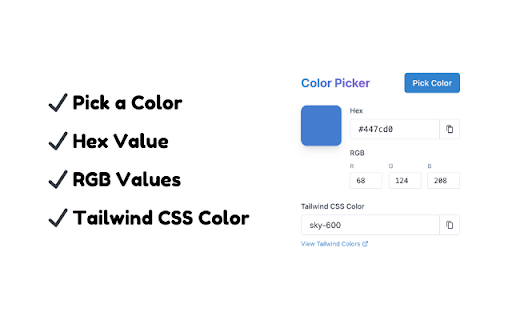 Color Palette Extension  from Chrome web store to be run with OffiDocs Chromium online