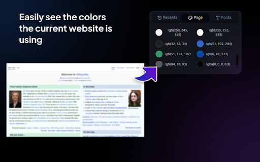 ColorPick : Color PickerTool  from Chrome web store to be run with OffiDocs Chromium online