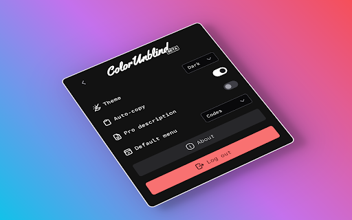 Color picker COLORUNBLIND  from Chrome web store to be run with OffiDocs Chromium online