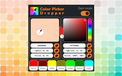 Color Picker Dropper  from Chrome web store to be run with OffiDocs Chromium online