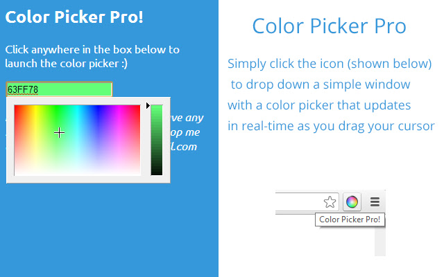 Color Picker Pro  from Chrome web store to be run with OffiDocs Chromium online
