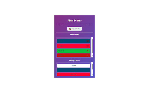 Color Picker Smart Pick  from Chrome web store to be run with OffiDocs Chromium online