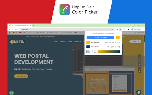 Color Picker Unplug Dev  from Chrome web store to be run with OffiDocs Chromium online
