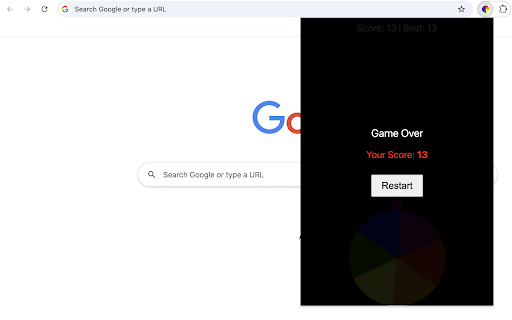 Color Pie Bouncer  from Chrome web store to be run with OffiDocs Chromium online
