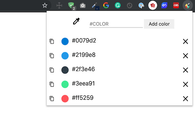 Color Saver: Pick and save your colors  from Chrome web store to be run with OffiDocs Chromium online