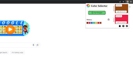 Color Selector  from Chrome web store to be run with OffiDocs Chromium online